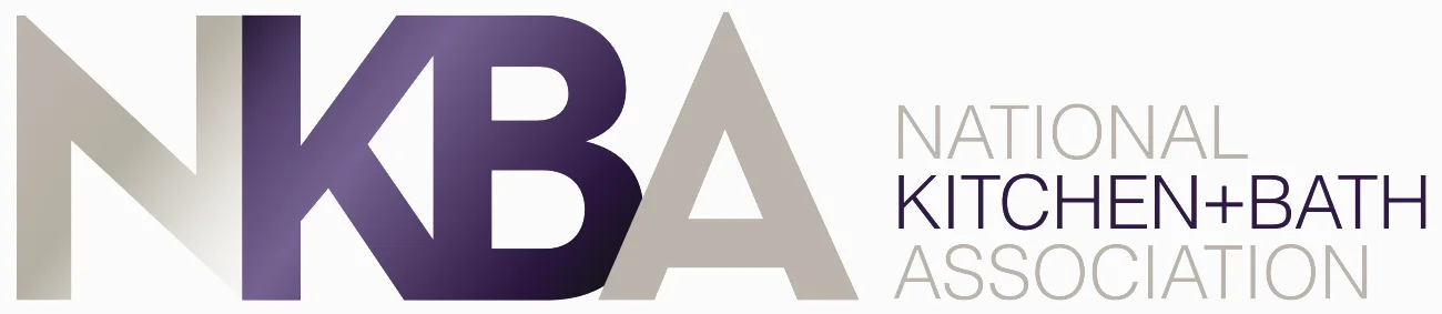 Logo of the National Kitchen and Bath Association with large purple and beige letters and small gray text