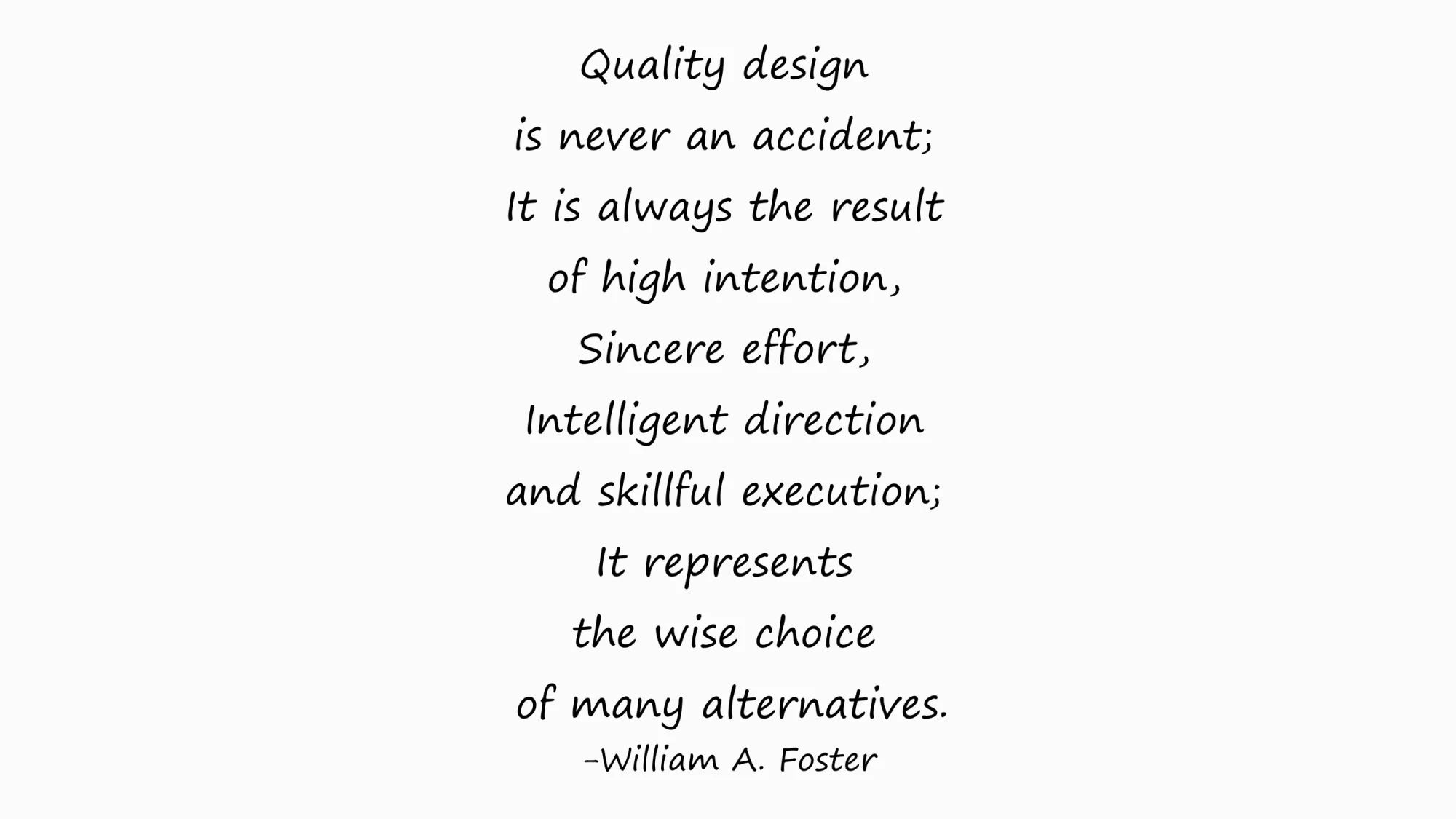 Original NAR quality statement
