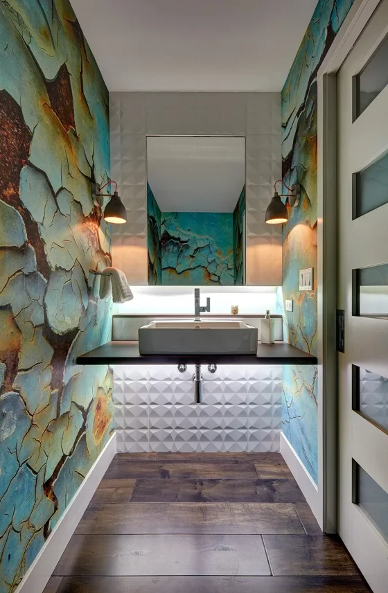 Modern Rust Powder Bath
